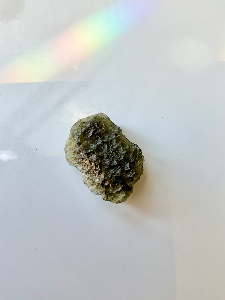 Moldavite Wire Wrapped Pendant