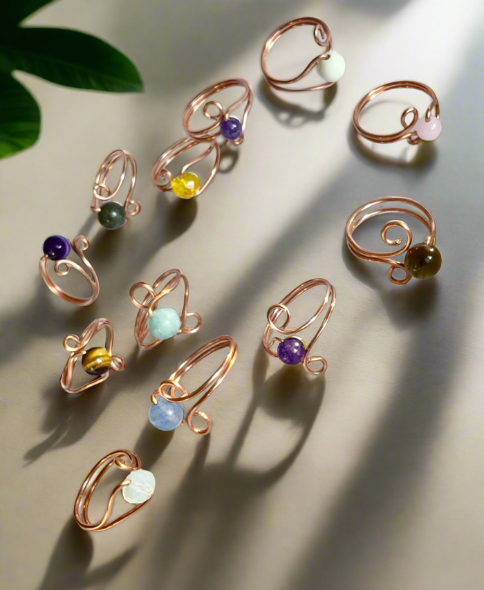 Adjustable Gemstone Rings - Connie’s Crystals