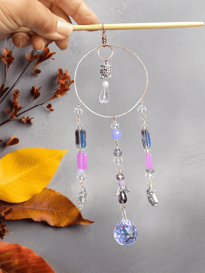 Owl & Alexandrite Sun Catcher