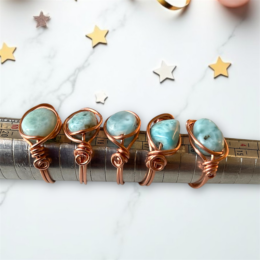 Larimar Handmade Rings – Calm • Clarity • Connection