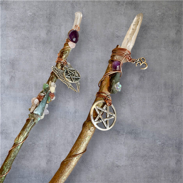 Handmade Crystal Magic Wands