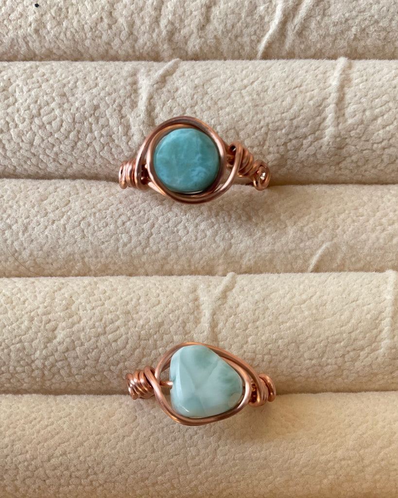 Larimar Handmade Rings – Calm • Clarity • Connection