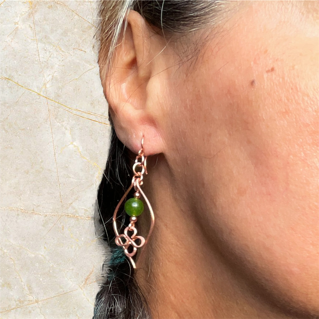 Jade Dangle Earrings