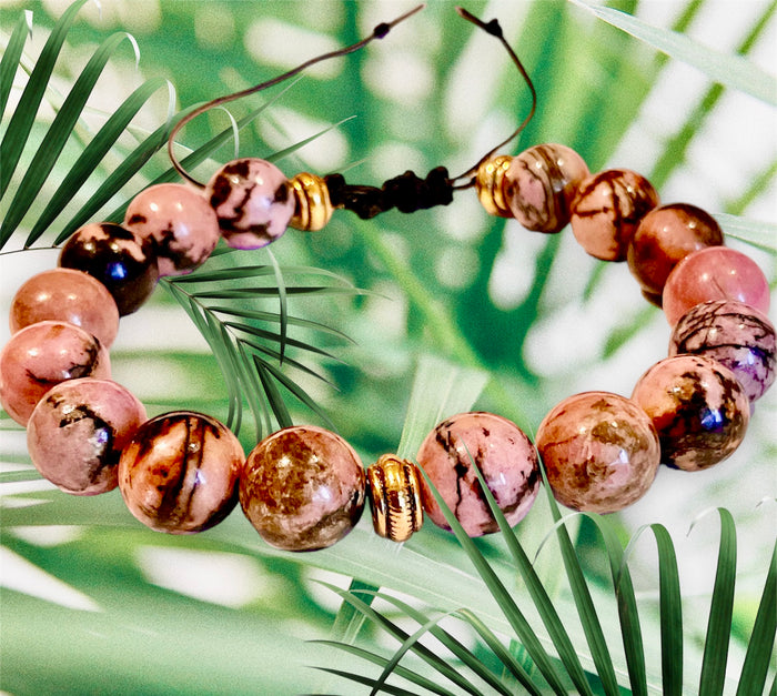 Rhodonite Gemstone Bracelet - Connie’s Crystals