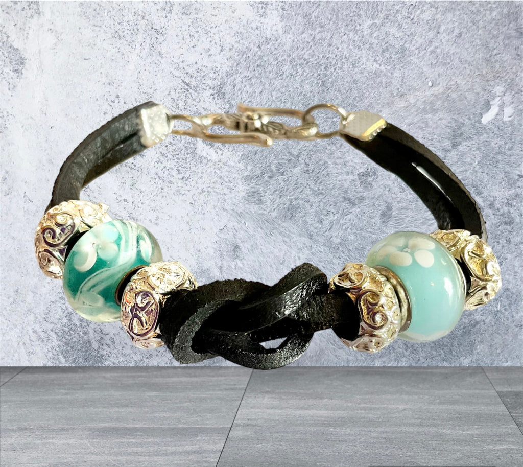 Leather Handmade Bracelets - Connie’s Crystals