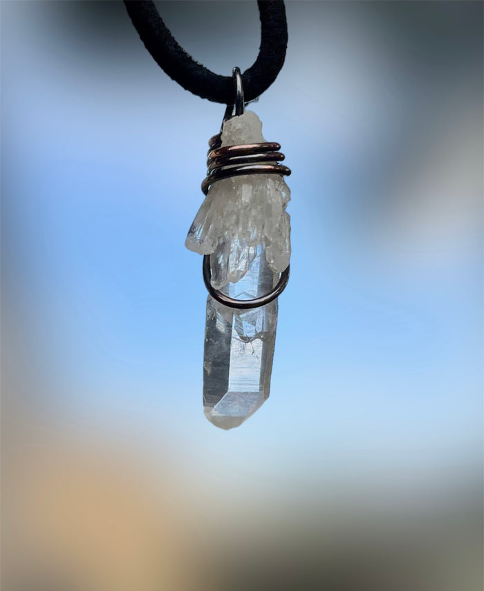 Clear Quartz Point With Cluster - Connie’s Crystals