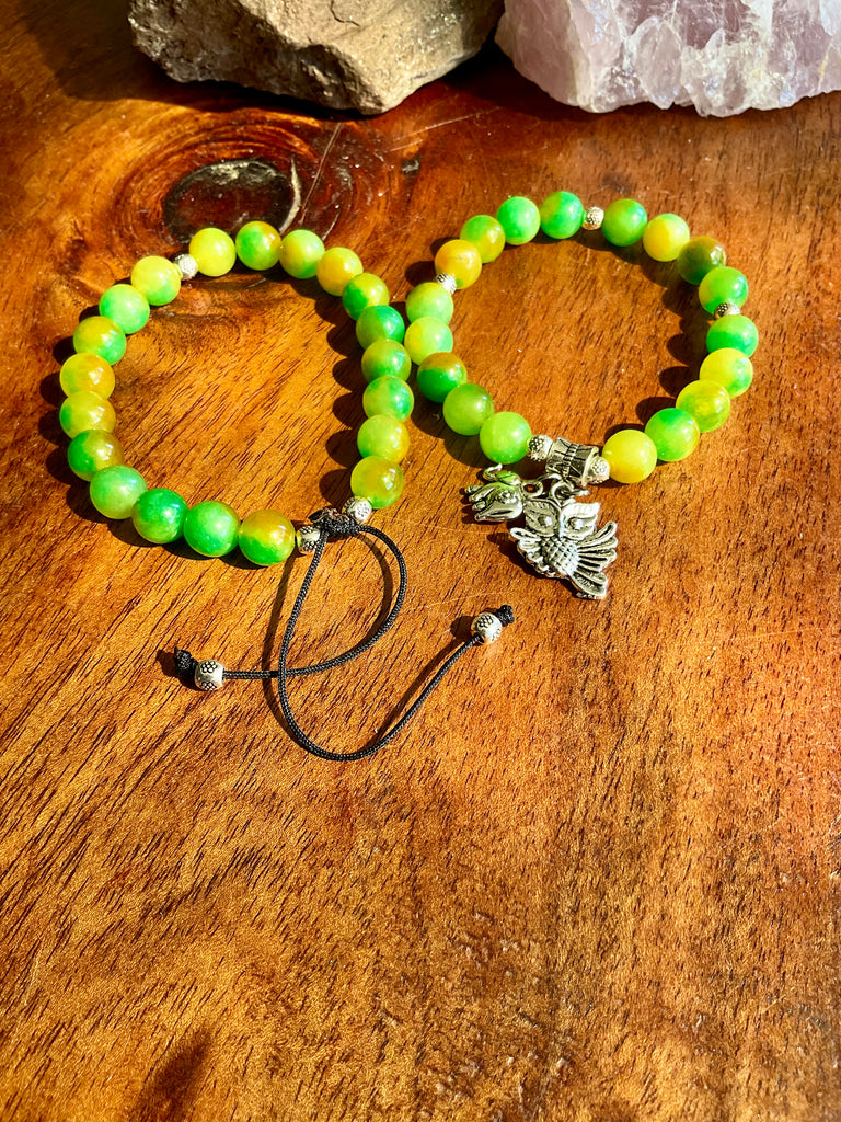 Green Chalcedony Stretch Bracelet - Connie’s Crystals
