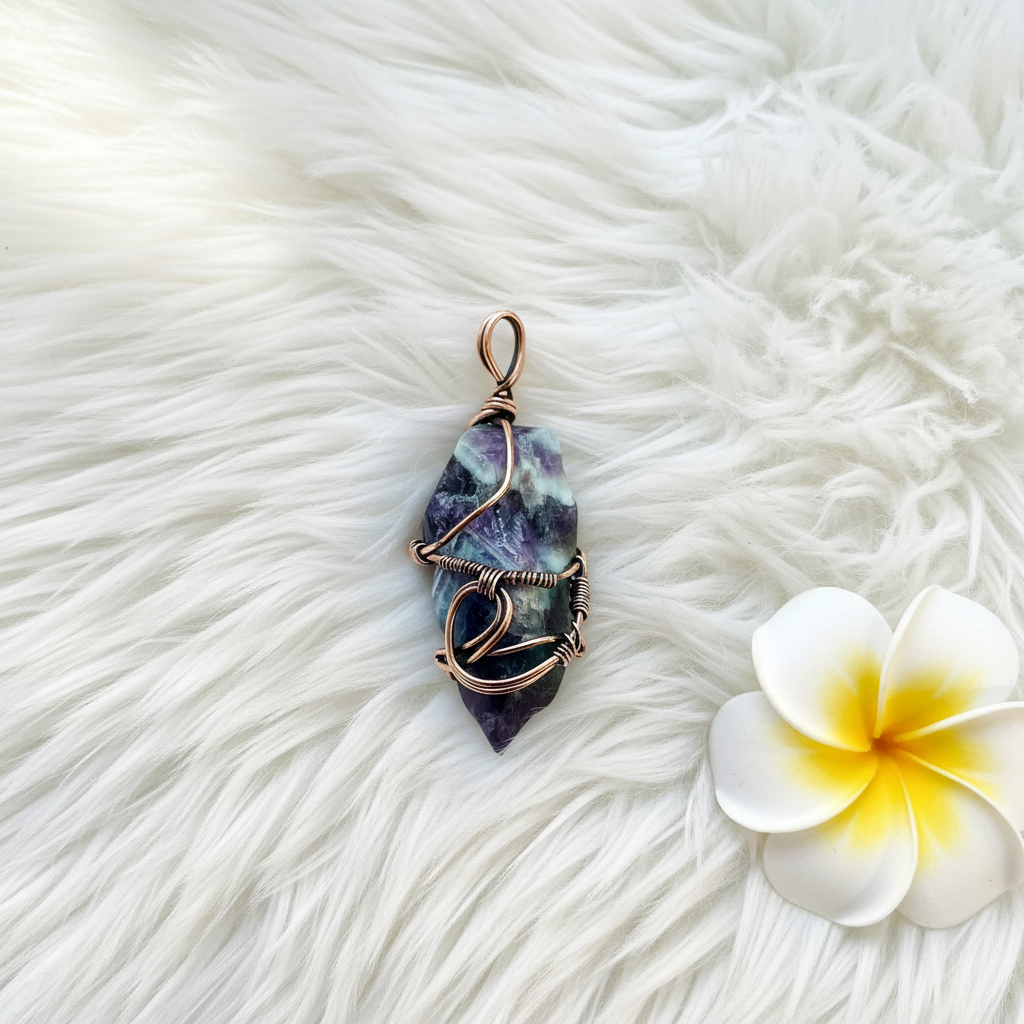 Amethyst Tumbled Polished Points Pendants