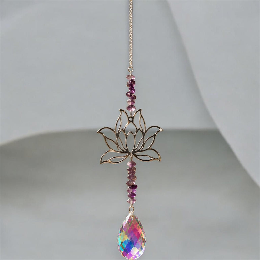 Lotus Crystal Sun Catchers