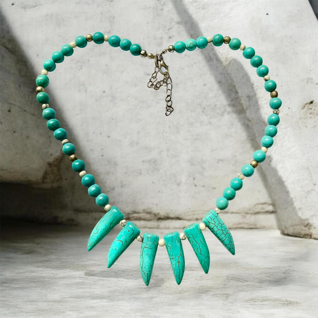 💙 Spike Statement Necklace - Connie’s Crystals 