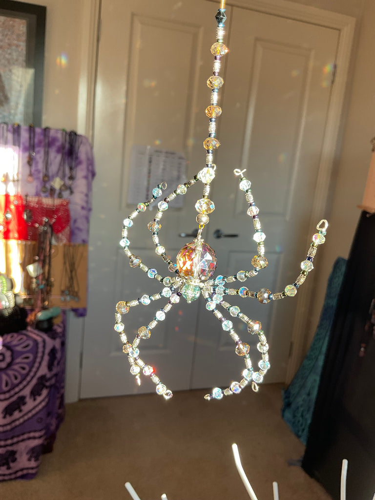 Crystal Spider Sun Catchers