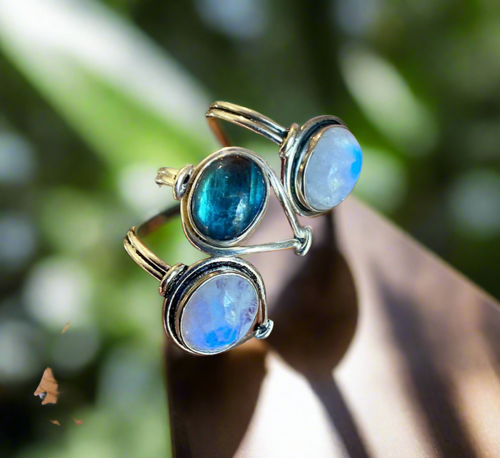 Sterling Silver Gemstone Rings - Connie’s Crystals 
