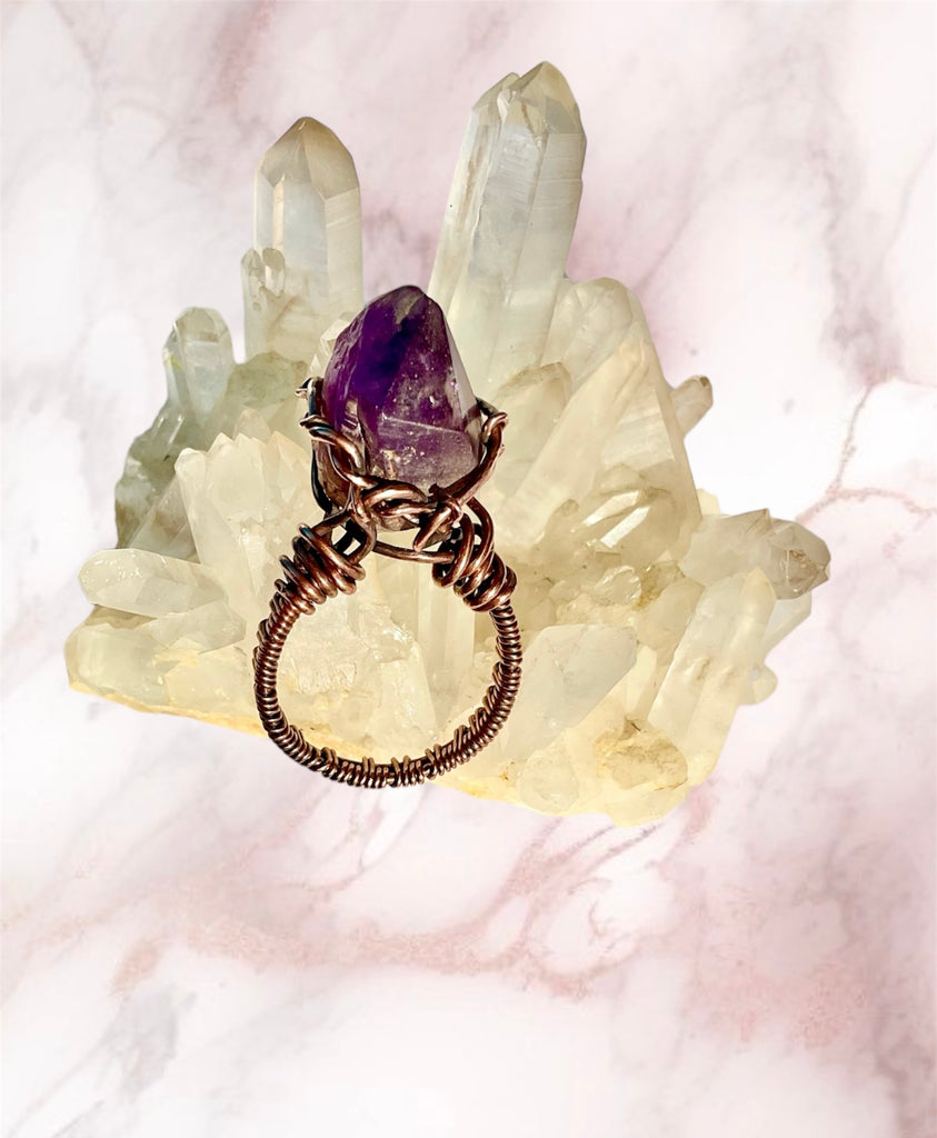 Amethyst Chunky Ring