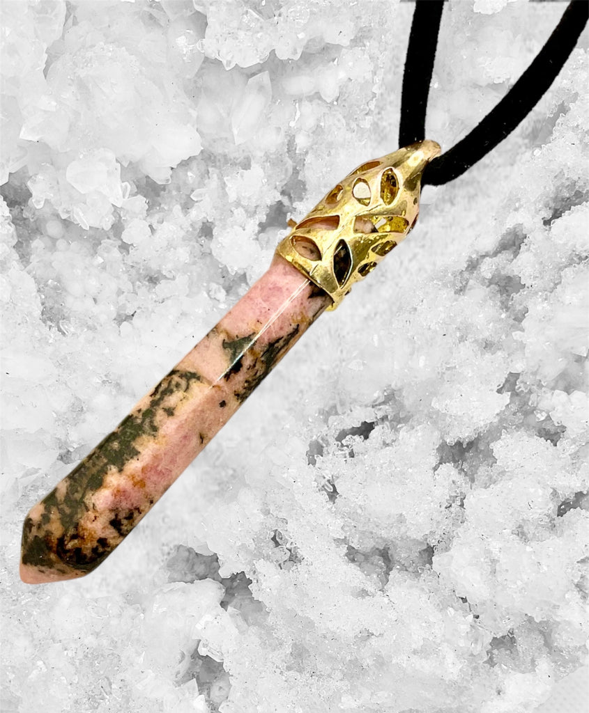 Large Rhodonite Point - Connie’s Crystals 