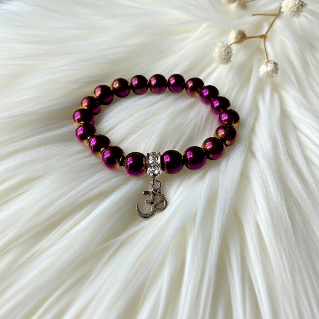 Purple Haematite Bracelet