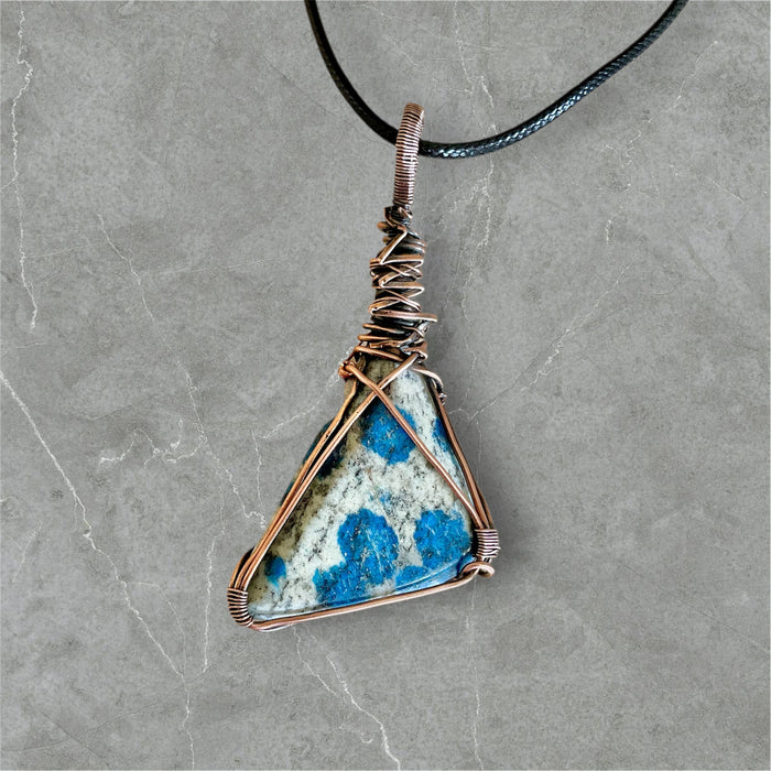 Azurite K2 In Granite Pendant