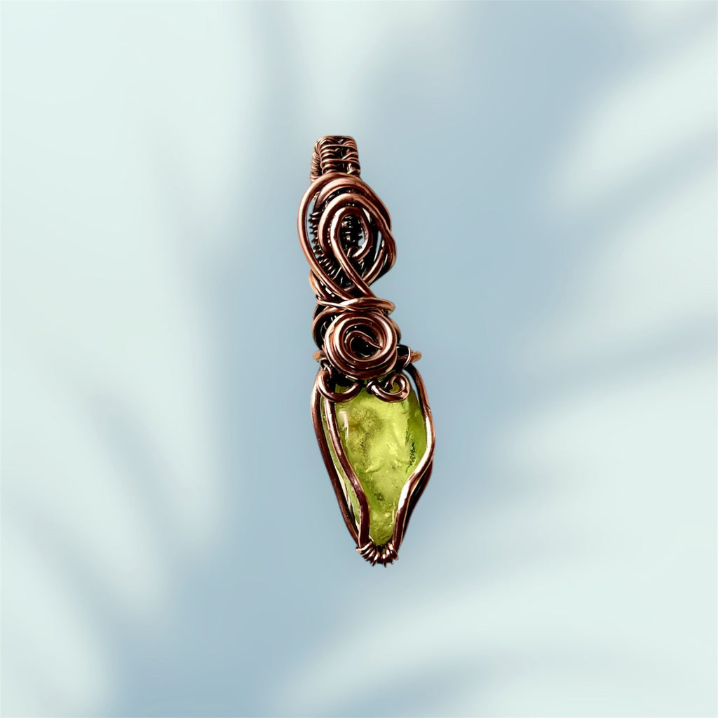 Peridot Wire Wrapped Pendant