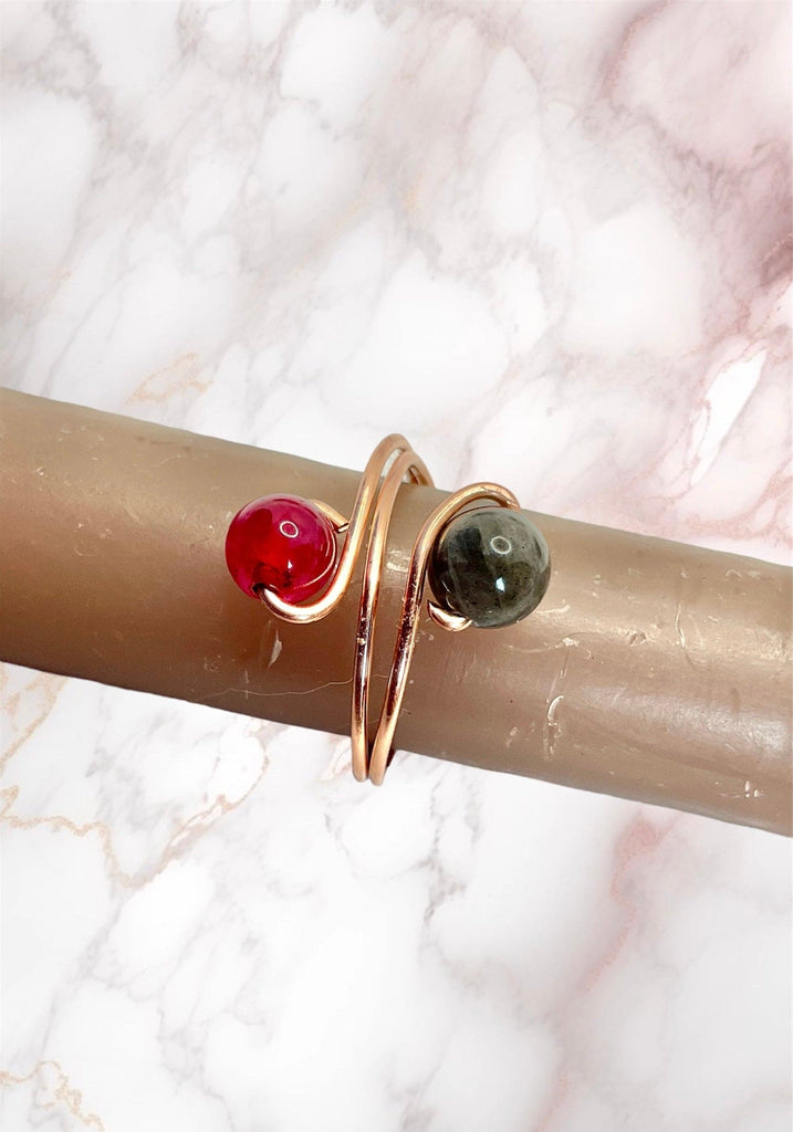 Adjustable Gemstone Rings