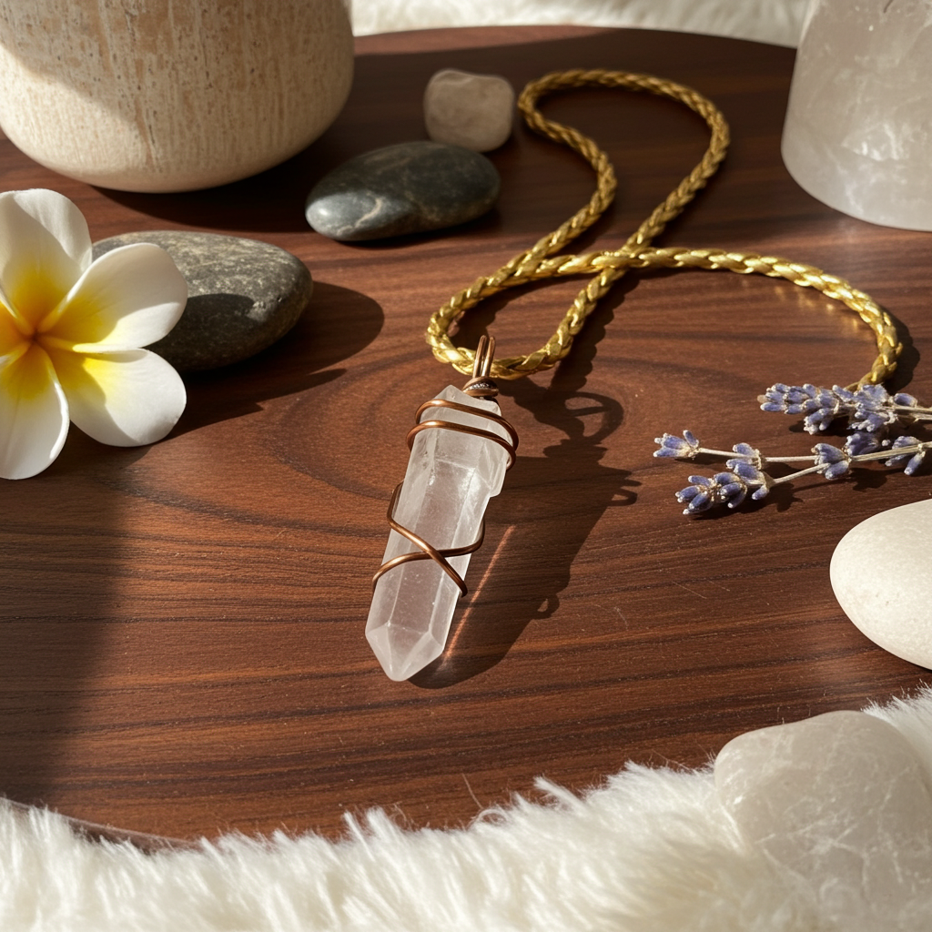 Clear Quartz Wire Wrapped Pendants - Connie’s Crystals 