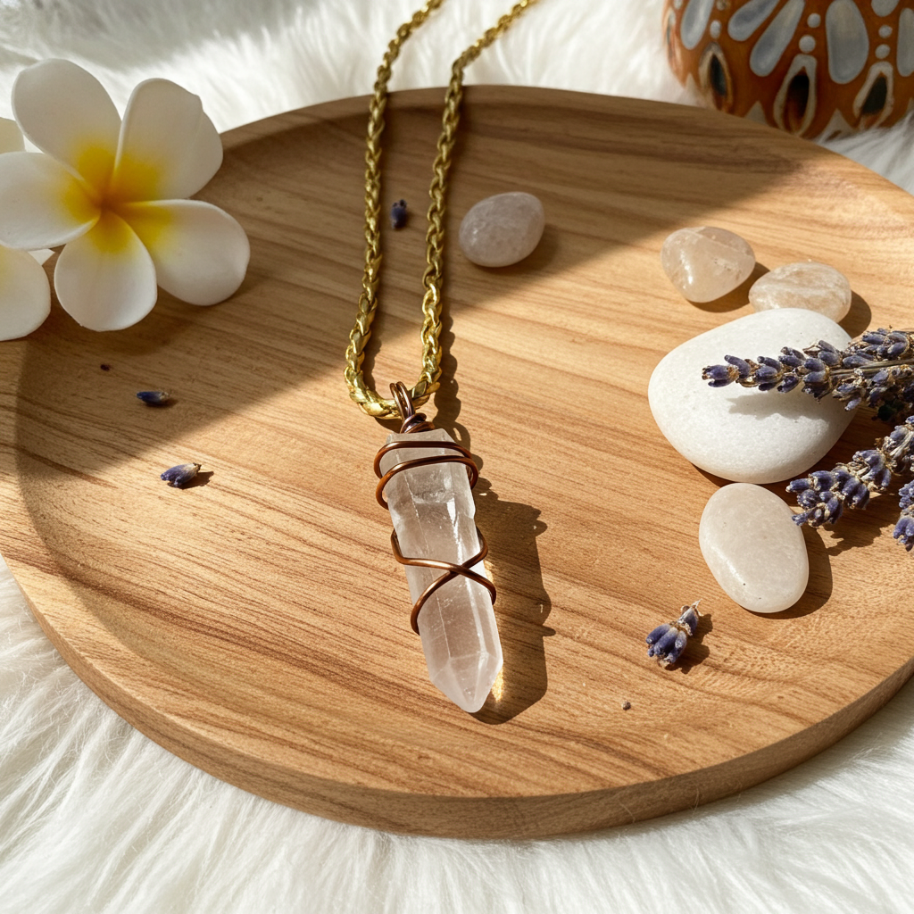 Clear Quartz Wire Wrapped Pendants - Connie’s Crystals 