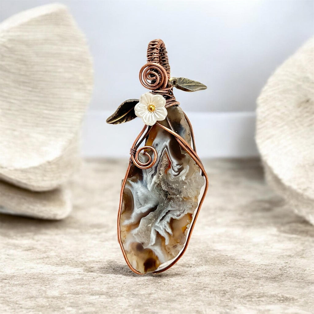 Druzy Geode Agate Pendants - Connie’s Crystals 