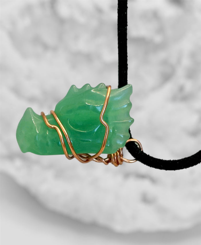 Aventurine Dragon Pendant - Connie’s Crystals 