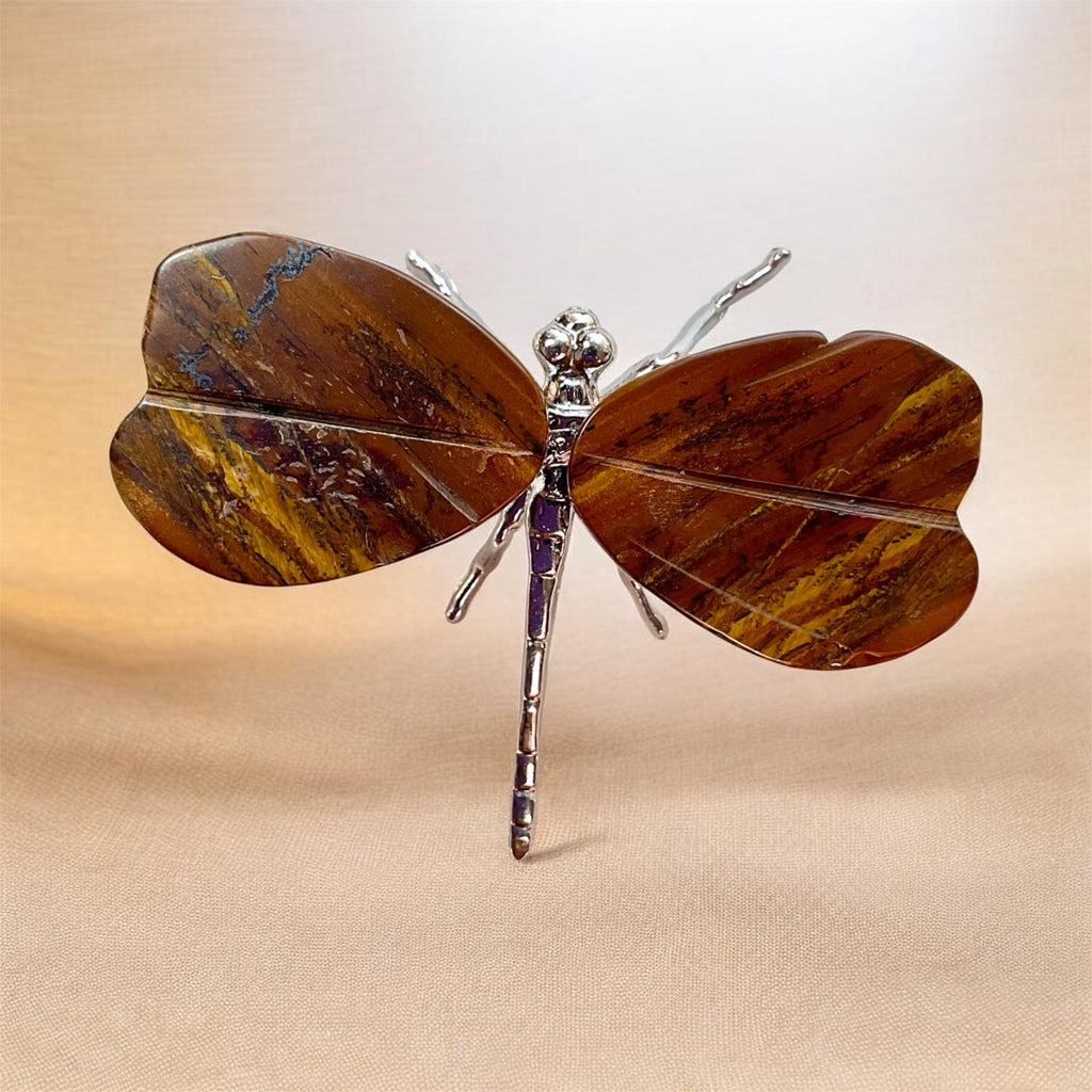 Golden Tiger Eye Dragonfly