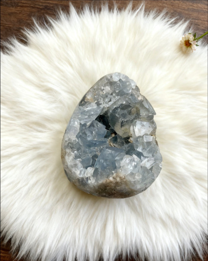 Celestite (Celestine) Geode Egg