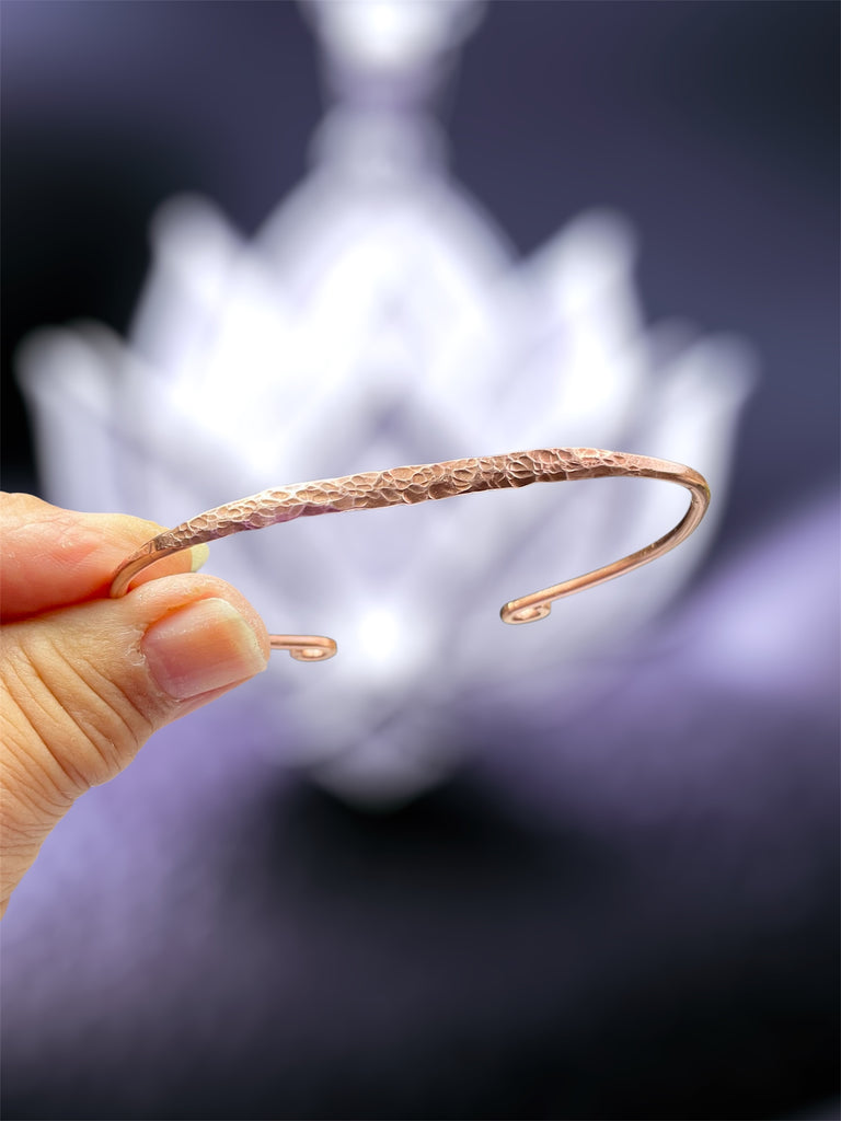 Hammered Copper Cuff Bracelet - Connie’s Crystals 