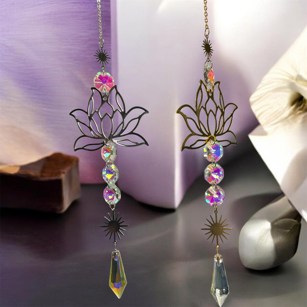 Lotus Crystal Sun Catchers