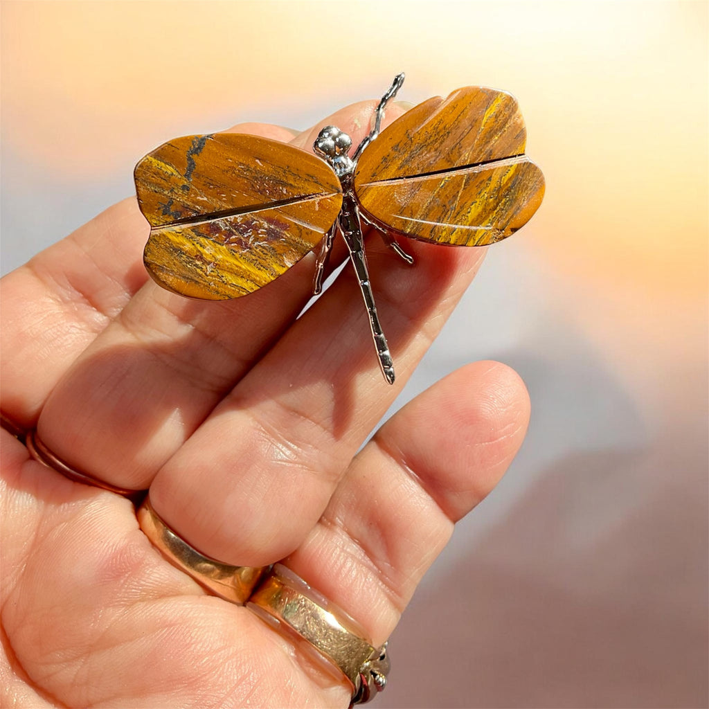 Golden Tiger Eye Dragonfly