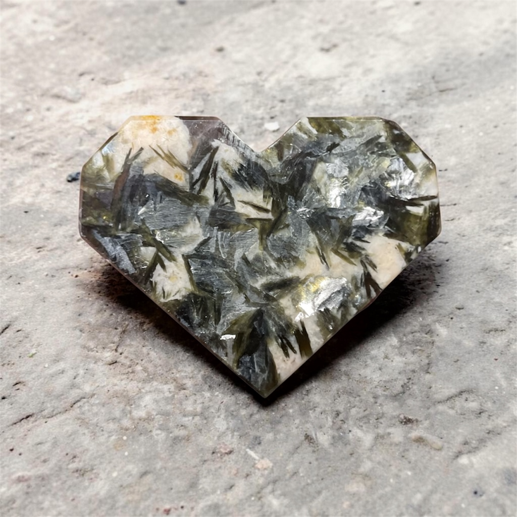 Verdelite Tourmaline Carved Heart