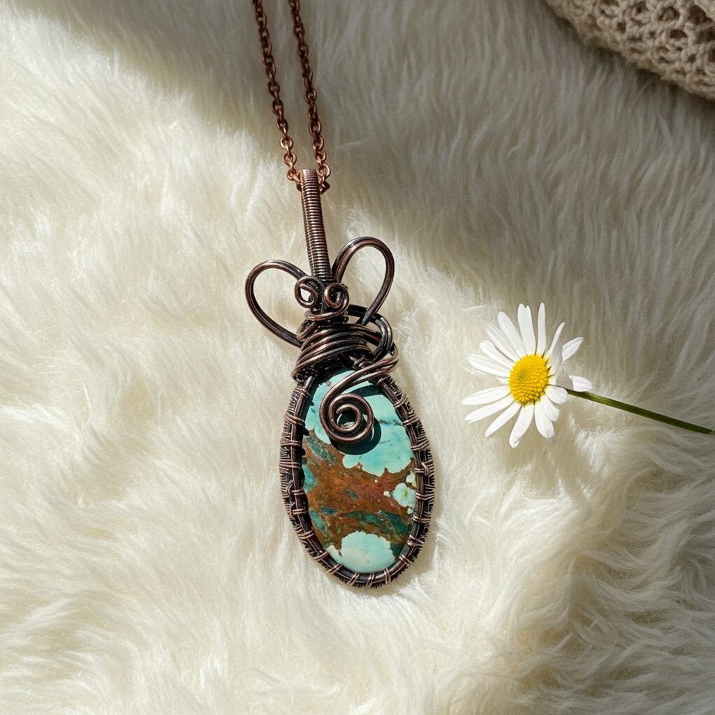 Magnesite Turquoise Pendant - Connie’s Crystals 