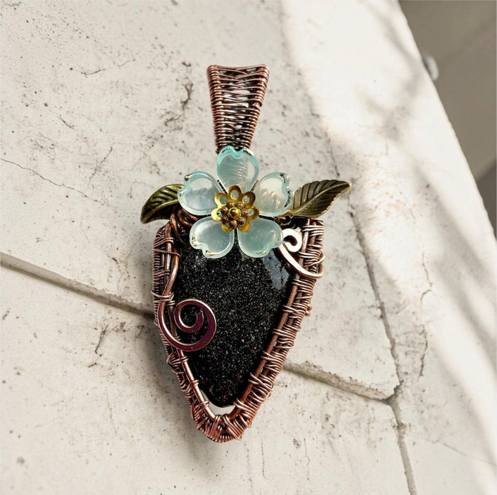 Fairy Opal Copper Wire-Wrapped Pendant 🧚✨ - Connie’s Crystals 