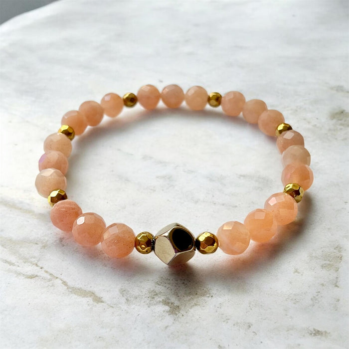 Sunstone & Pyrite Energy Bracelet - Connie’s Crystals 