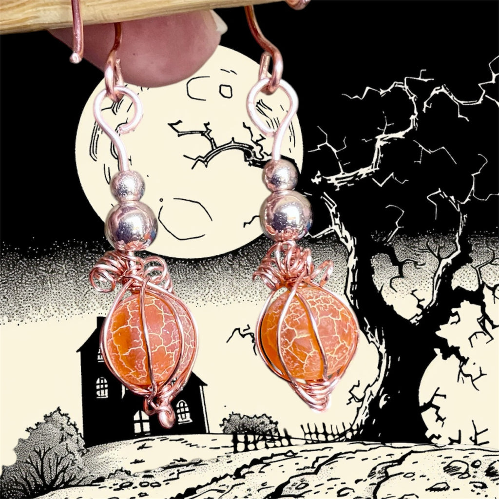 Halloween Pumpkin Earrings