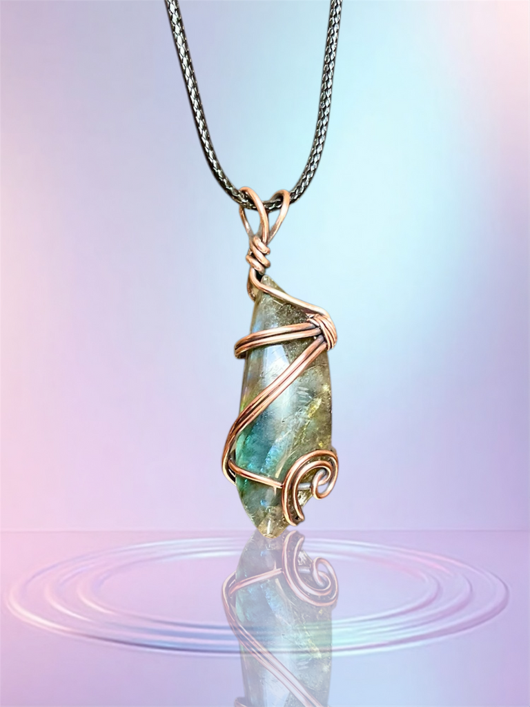 Labradorite Wire Wrapped Pendant