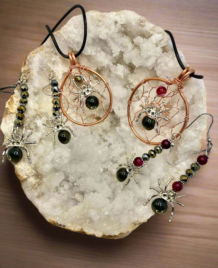Halloween Spooky Spider Pendants