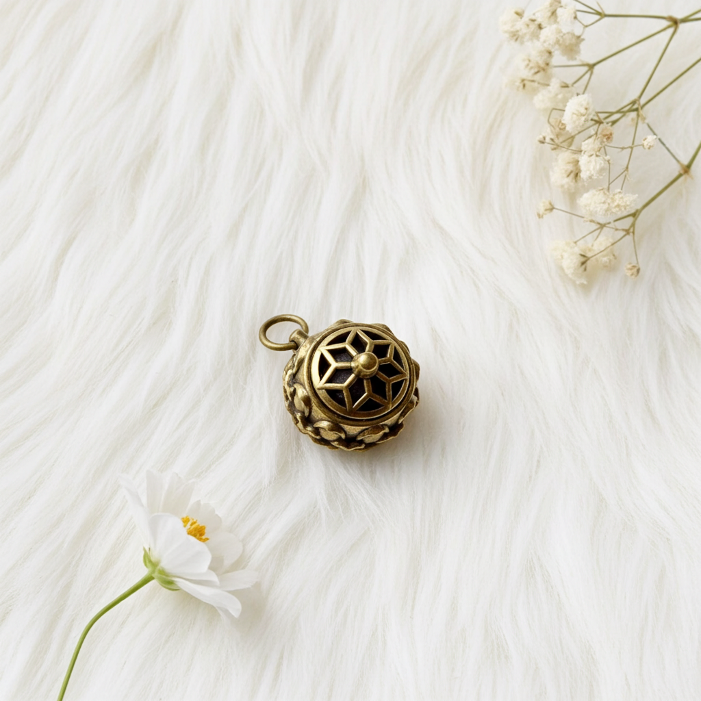 Brass Lotus Aromatherapy Pendant - Connie’s Crystals 