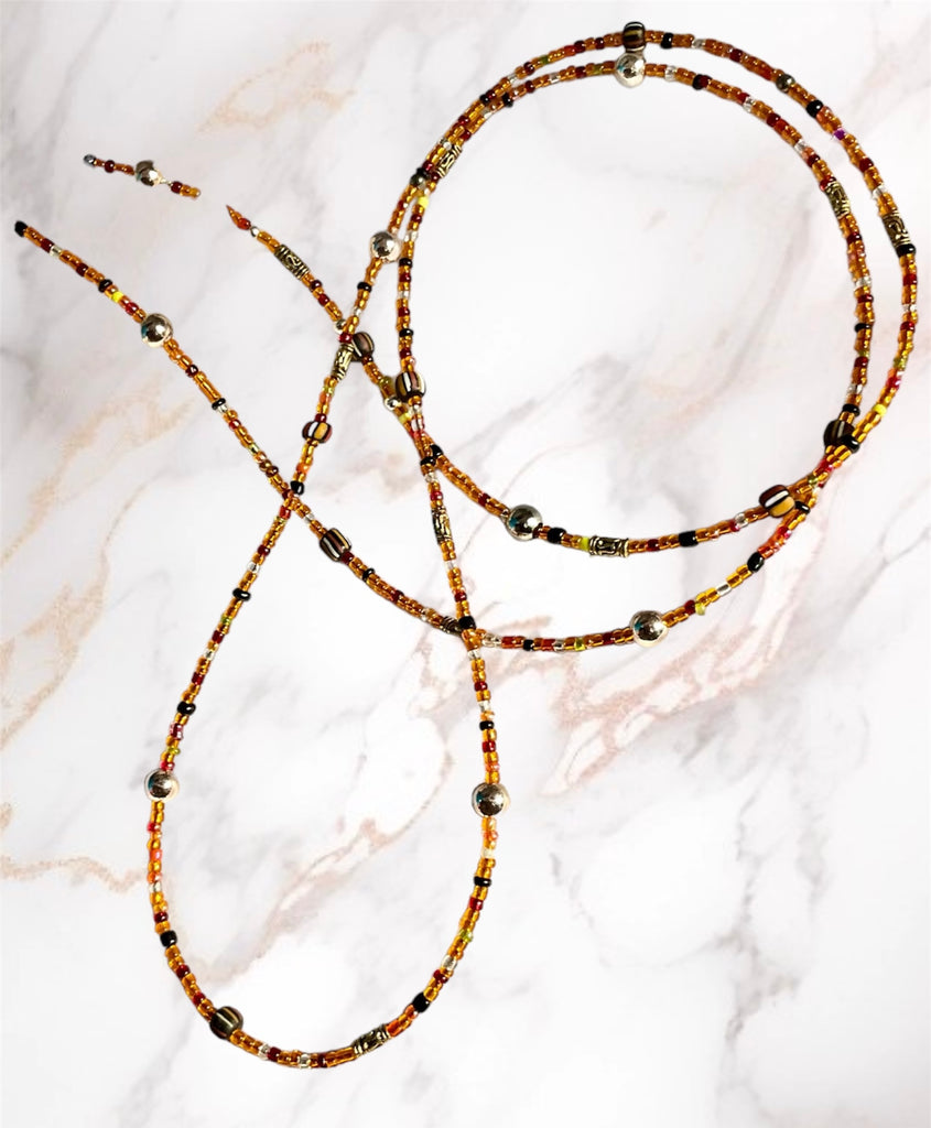Hippie Boho Beaded Necklace And Bracelet.
