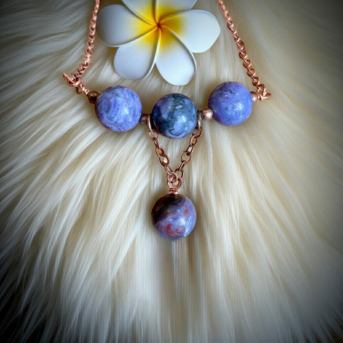 Purple Crazy Lace Agate Necklace - Connie’s Crystals 