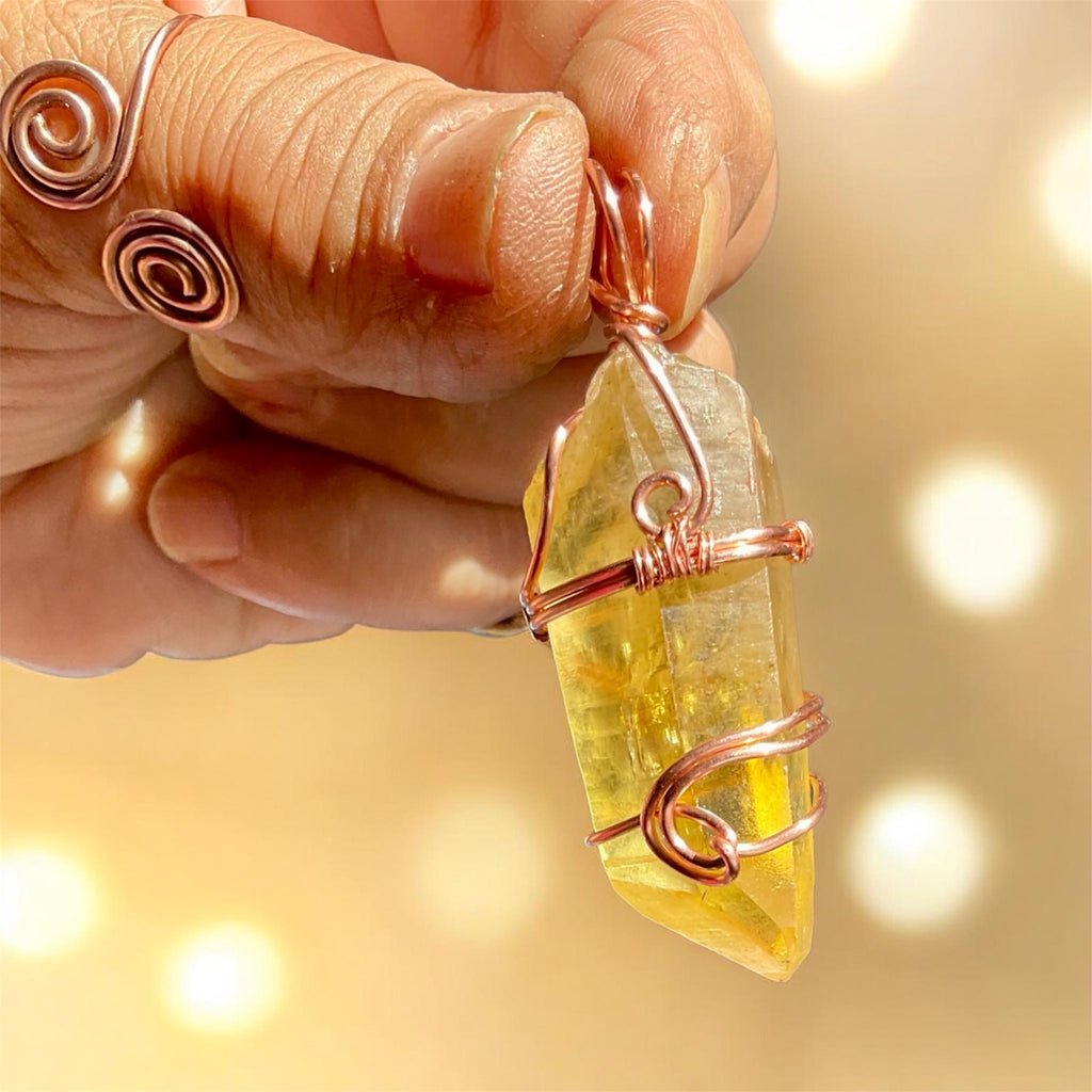 Himalayan Lemurian Citrine Points Wire Wrapped Pendants✨ - Connie’s Crystals 