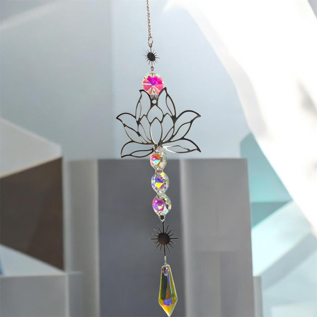 Lotus Crystal Sun Catchers