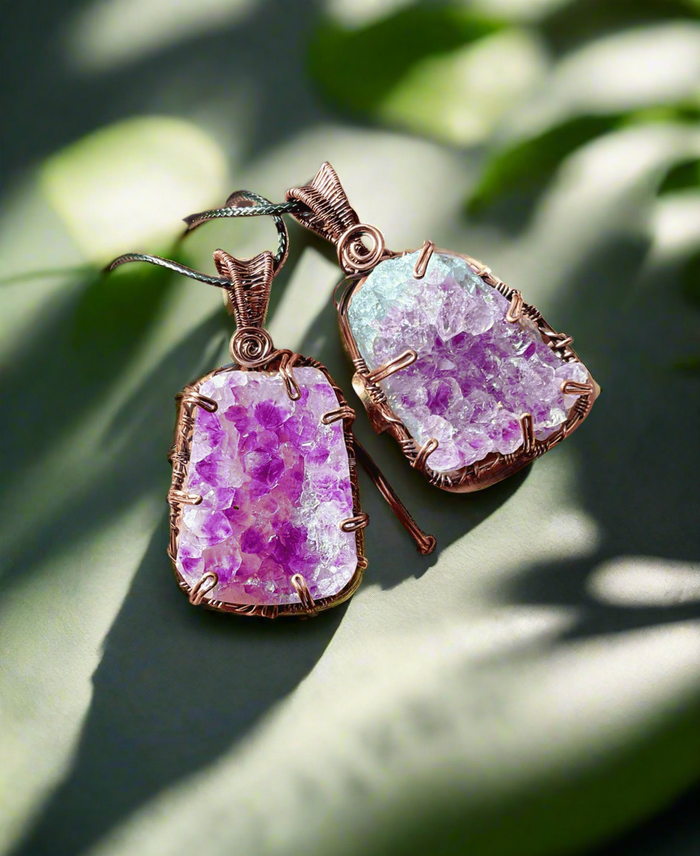 Amethyst Cluster Pendant