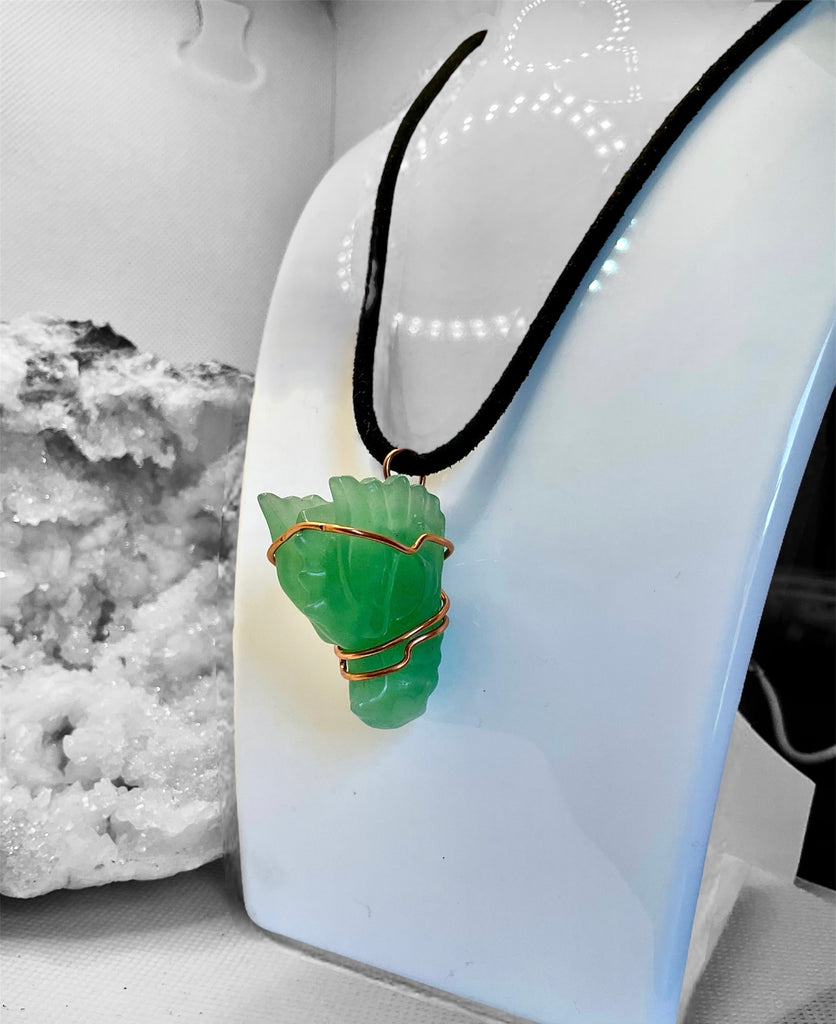 Aventurine Dragon Pendant - Connie’s Crystals 