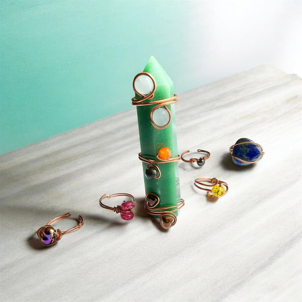 Adjustable Gemstone Rings - Connie’s Crystals 