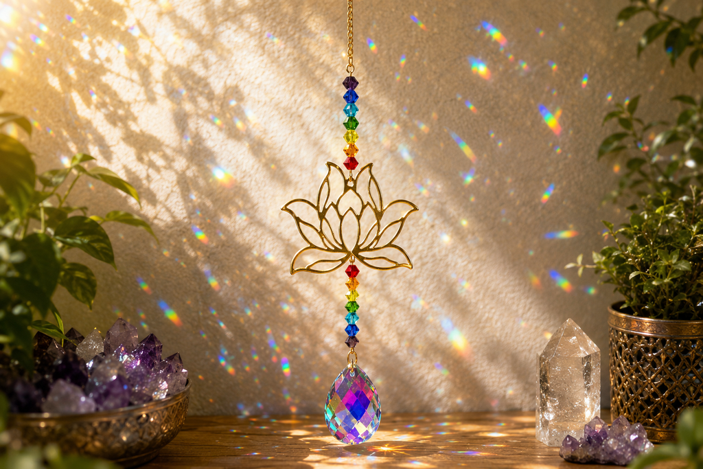 Lotus Crystal Sun Catchers