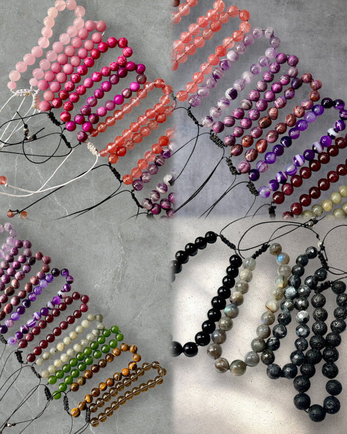 Gemstone Adjustable Bracelets