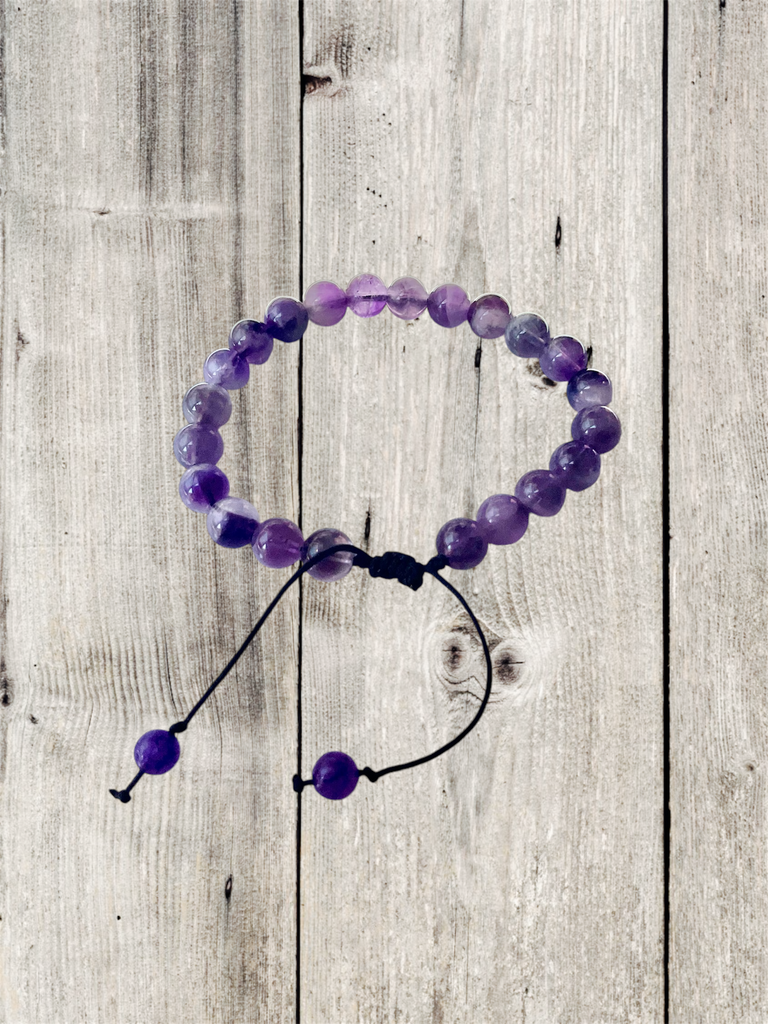 Amethyst Handmade Adjustable Bracelet