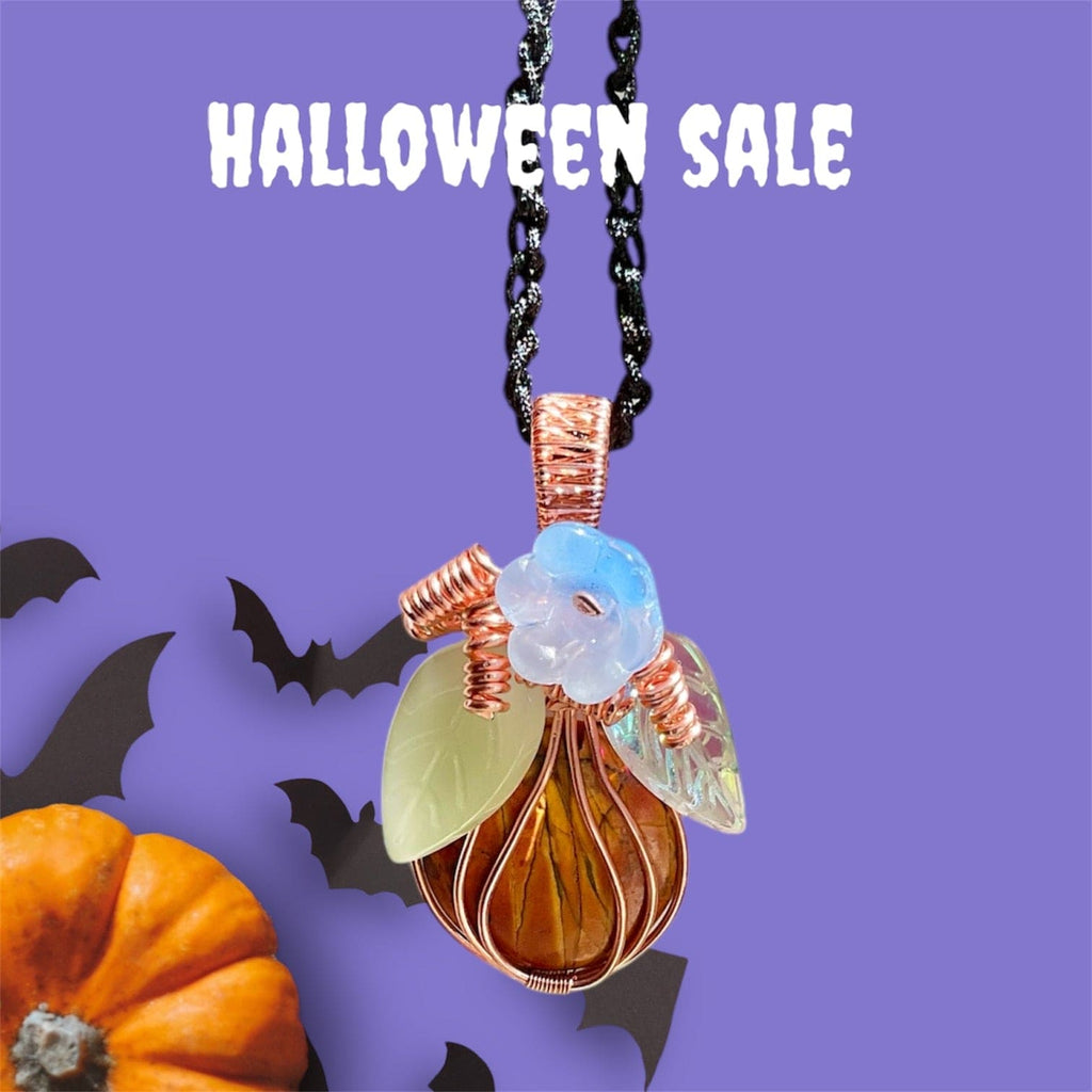 Picasso Jasper Pumpkin Pendant